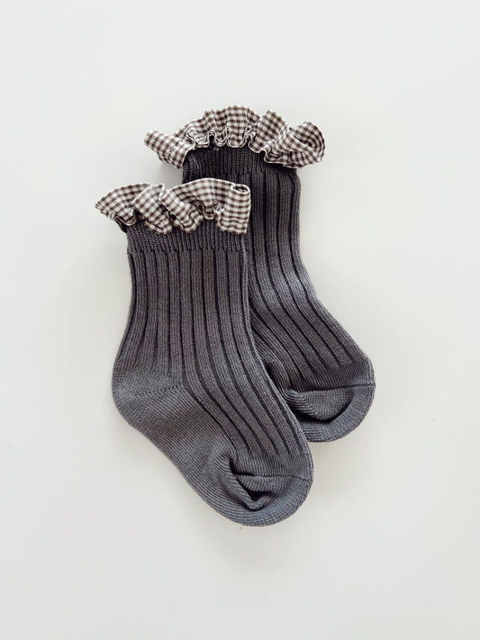 Florence Socks in Charcoal