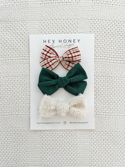 December Bow Set