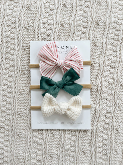 December Bow Set