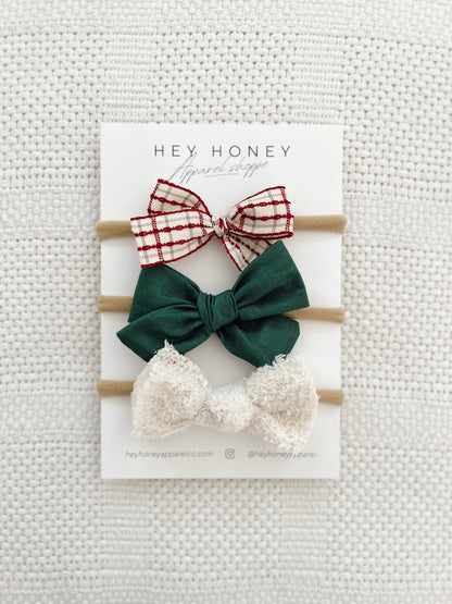 December Bow Set