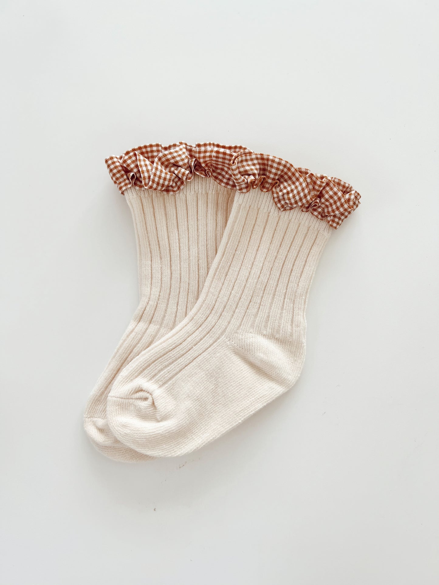 Florence Socks in Orange Cream