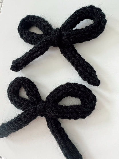 Darla Knit Bow in Midnight