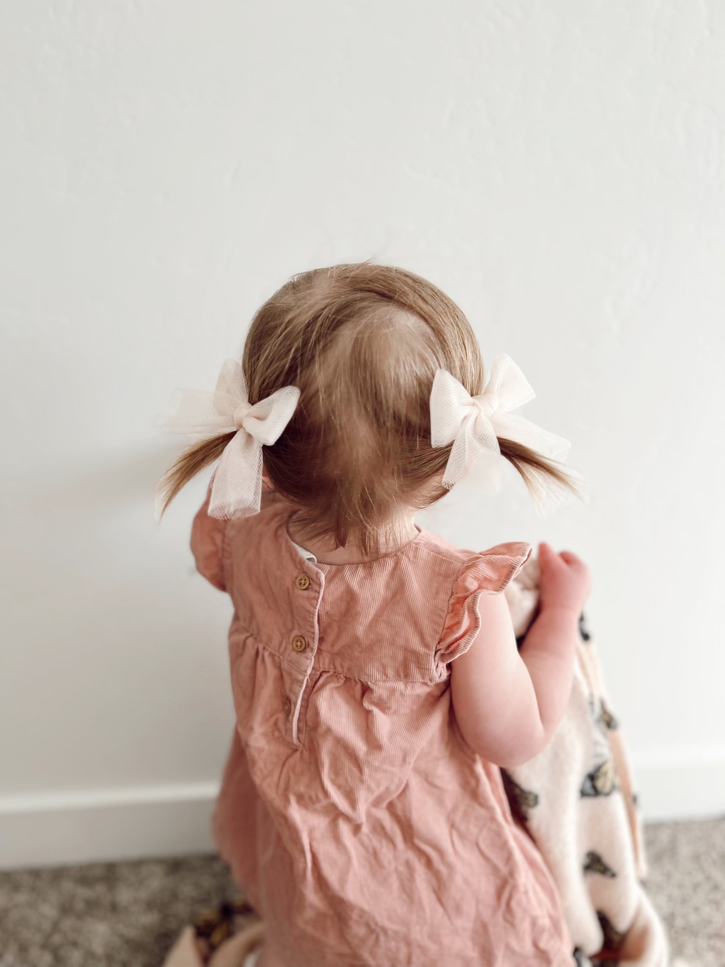 Blush Tulle Bow